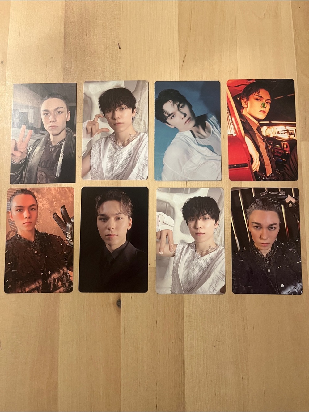 Set of 8 OFFICIAL Vernon of Seventeen photocards (set #5)